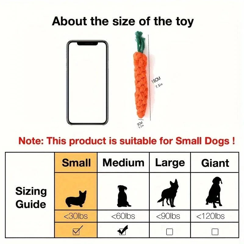 Carrot Rope Chew Toy