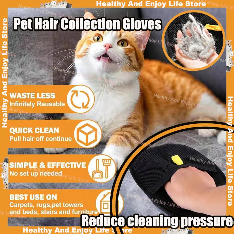 Pet Hair Cleaning  Gloves