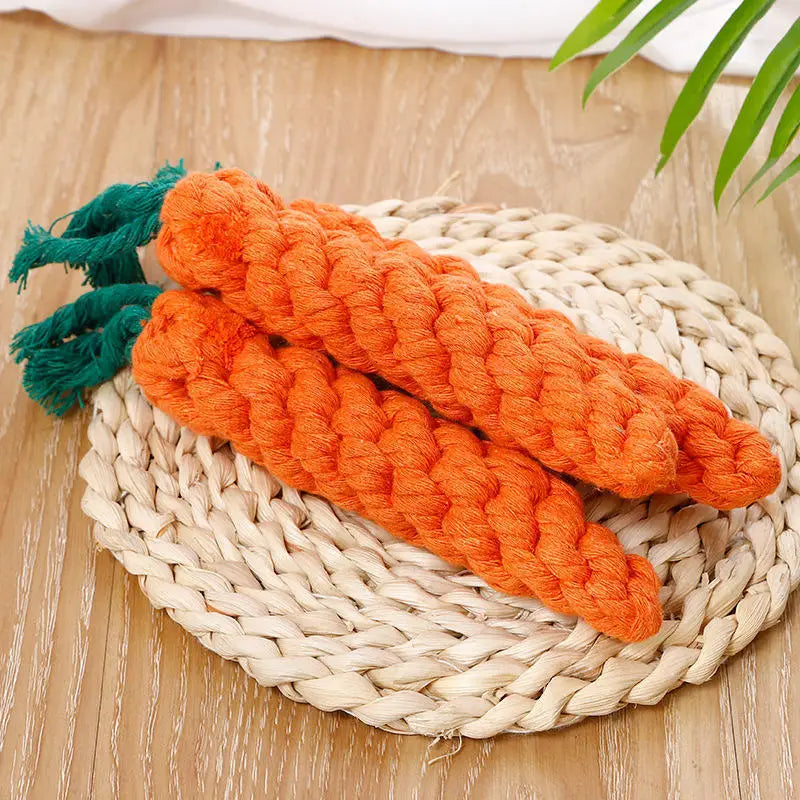 Carrot Rope Chew Toy